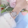 Kvinna Klockor Känd Märke Crystal Watch Kvinnor Quartz Ladies Armbands Klockor Silver Clock Montre Femme 210527