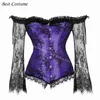 NXY Sexy Set Sexy Lace Corset tops para mulheres mangas compridas estilo vintage Victorian retro retro burlesque colete top bustiers lingerie s-2xl 1130