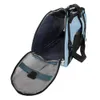携帯用通気性の防水中空のペットのハンドバッグライトブルーの色のサイズLペット袋犬のための通気性