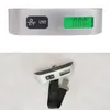 Mode Gewichtswaage Tragbare LCD-Display Elektronische hängende digitale Gepäckgewichtswaage 50 kg * 10 g 50 kg / 110 lb