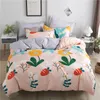 Bedding conjuntos de cama marinha xadrez pêssego moda rosa treliça duver capa lençóis lençóis lençóis infantil infantil kilt kawaii fofo