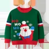 3 a 7 anos crianças traje de natal bebê menino menina tricotada camisola criança crianças cartoon santa camisola bebê inverno roupas y1024