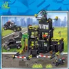 HUIQIBAO 739pcs City Police Station DIY Building Blocks Special Police Forces Figures Patrol Wagon Arme Briques Jouets Enfants X0902