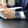 Armbanduhren Mode Mann Kristall Leder Analog Gehobene Große Zifferblatt Armbanduhr Uhr Digital Quarz Relogio