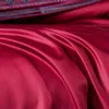 4/6 / 9PCs LUXURY SOFT 1000TC Egyptisk Bomull Premium Vintage Bedding Ställer Mörkröd Grön Broderi Duvet Cover PillowCase Sheet C0223
