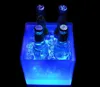 3500ml Rectangle LED Ice Buckets Luminous Double Layer Square Bucket Waterproof Plastic LED Beer Bucket Kitchen Bar KTV Tools