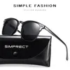 SIMPRECT Polarized Sunglasses Men 2021 Mirror Square Sunglasses Vintage Anti-Glare Driver's Sun Glasses For Men