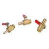 Brass 1 4 Valve d'eau à billes de filetage mâle à 6 8 10 mm Universal Papy Pipe Interface Connecteur Garden Irrigation Water Fow Switch244E