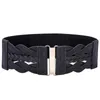 Cinturones 1 PCS Cinturón Doble hebilla Vestido Elástico Cintura Mujer Moda Temperamento Accesorios elegantes 2021 Ancho U8C2