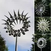Einzigartige und magische Metall Windmühle Outdoor Dynamic Wind Spinners Windfänger Exotische Yard Patio Rasen Garten Dekoration Y0914