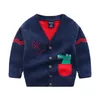 Benemaker Kinder Pullover Strickjacke für Jungen Mädchen Kleidung Frühlingsjacken Cartoon Baby Kind Gestrickte Pullover Dinosaurier Mäntel 210308