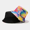 Zomer stropdas dye emmer hoed voor mannen vrouwen mode hiphop dubbelzijdige visser hoed Bob straat outdoor reizen jongens meisje Panama hoeden DB566