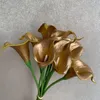 Decoratieve bloemen kransen 24 stks kunstbloem pu mini calla lelie voor bruiloft bruidsboeketten nep home decore regeling pot