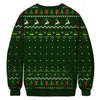 Camisolas masculinas feias camisola de Natal Engraçado Astronauta Santa Homens Mulheres Férias Xmas Jumpers Tops Casal Pulôver Suéter
