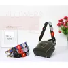 Flower 3D Design Bag Strap Women Shoulder You Manici in pelle Accessori per borse femminili Wide 210901