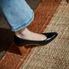 Heißer Verkauf Hohe Qualität Schuhe Frau Karree Frauen Schuhe Aus Echtem Leder High Heels Pumps Schuhe 2021 Frühling Heels für frauen