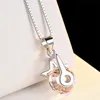Crystal Womens Necklaces Pendant fashion silver jewelry star collarbone chain gold plated