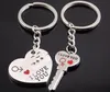 المعادن الإبداعية عاشق المفاتيح أنا أحبك القلب مفتاح حلقة رومانسية سيارة هدية عيد الحب زوجين - أنا أحبكم Keychain RRB14156