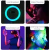 13inch 33CM LED Selfie RGB Ring Light مع 2M 1.6 متر ترايبود USB ضوء التصوير الفوتوغرافي الملون مع جهاز التحكم عن بعد لمكياج YouTube