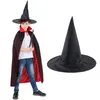 Party Hats 5/6pcs Oxford Witch Wizard Hat Fashion Headgear Halloween Props Cosplay Costume Accessories For Children Adult Black