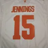 001 # 15 Jauan Jennings Tennessee Wolontariusze Alumni College Jersey S-4Xlor Niestandardowe Nazwa lub Numer Jersey