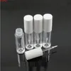 5 ML Empty Eyeliner Tube Container White Clear Cosmetic Containers Refillable DIY Makeup Lipgloss Packaging 25 pcs/lothigh qty