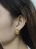 Boucles d'oreilles à billes de Varole Punk Hollow Out pour femmes Gold Couleur Boucle d'oreille Mode Bijoux Boucle Boucle Oreille Femme