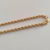 Chains Mens Thick 6mm Fancy Original Picture Rope Chain Real Yellow Gold Diamond Solid Jewelry1382247