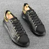 Luxury Designer Black Business Wedding Dress Shoes Fashion Lace Up Causal Flats Moccasins Air-Cushion Walking Foootwear Sneakers