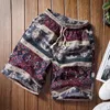 Men039s Shorts Beach Men Summer Hawaii Mens Linen luźne proste wygodne wygodne sznurka swobodnie hip hop homme s4xl99905719