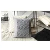 Housse de coussin en macramé taie d'oreiller Boho fait à la main Colorfu géométrie bohême oreiller ethnique 210315