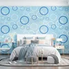 Wallpapers Nordic Circle Geometrische Patroon Wallpaper 3D Stereo TV Achtergrond Muur Papier Moderne Minimalistische Slaapkamer Woonkamer