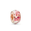 2020 Nuovo Popolare 100% 925 Sterling Silver Rose Peach Blossom Blossom Series Clip Charm Braccialetto FAI DA TE Braccialetto Flower Anello gioielli originali per le donne
