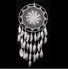 Newhandmade Dream Catchers Arts Crafts 40 cm Pluma Blanco Anillo redondo Círculo Colgando Dreamcatchers Decoraciones Dormitorio RRB11620