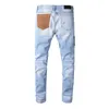 メンズニューファッションジーンズリッピングパッチ擦り切れトレンドヒップホップパンツ高品質スポーツメンズエッセンシャルジーンズサイズ28-40ズボン