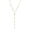 Сdzstone мода женские ювелирные украшения золотые серебряные цветные звезды кулон y ожерелья цепи ожерелье женщина 41 + 5см