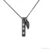 Pendant Necklaces Stainless Steel Cylinder Cremation Urn Necklace For Ashes Memorial Keepsake With Sealing Rubber Ring Jy12 21 Dro5459414