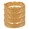 Bangle Dubai Pequeno Tamanho Ouro Cor Cuff Bangles Para Mulheres Noiva Casamento Folha Pulseira Africano Árabe Maple Jewelry1824858