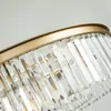 Post-Modern Plafond Crystal Ring Kroonluchter Woonkamer Villa Club High-end Hotel Luxe Cirkelvormige Crystal Lamp