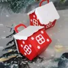 Gift Wrap 10PCS Creative Year DIY Party Decor Cookies Pouch Red Candy Box Xmas Decoration Supplies Christmas Pocket