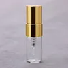 2ml Mini Small Round Glass Containers Perfume Bottles Atomizer Empty Cosmetic Containers For Sample Aluminum Spray Scent Vials