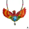 Noel Süslemeleri Renk Tavuskuşu ve Phoenix Reçine Kolye Tanrı Dekorasyon Duvar Kuş El Sanatları Q4T6