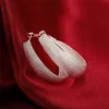 Pendiente de plata Mujer Pendientes colgantes para regalo de boda Joyería fina de Europa Regalos de Navidad Fiesta de compromiso