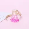 Heminredning Rose Shaped Car Perfume Bottle Pendant Glass Essential Oils Diffusers Ornaments Creative Bottles