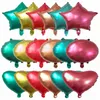Ballons en aluminium en forme d'étoile métallique, 18 pouces, en forme de cœur, pour mariage, réception-cadeau pour bébé, anniversaire, décoration gonflable à hélium, cadeau