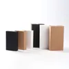 Black Kraft Paper Gift Box White Packaging Cardboala Wedding Baby Shower Packing Cookie Delicate Drawer Boxes