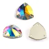 Diamantes soltos Cristal de qualidade AB 12mm 16mm 22mm Costurar em pedra de vidro de vidro de vidro cortado Surface strass costurado strass de vidro de vidro