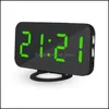 Other Clocks & Accessories Home Decor Garden Led Digital Alarm Clock Usb Mobile Phone Charging Mirror Electronic Sn Function Time Table Desk