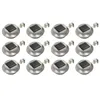 Lampade solari all'aperto 12 PCS LED Round 12 cm bianco