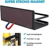Stainless Steel Magnetic Shelf Punch-free Kitchen Refrigerator Spice Storage Rack Bathroom Shelves Sidewall Storages Holder X0715